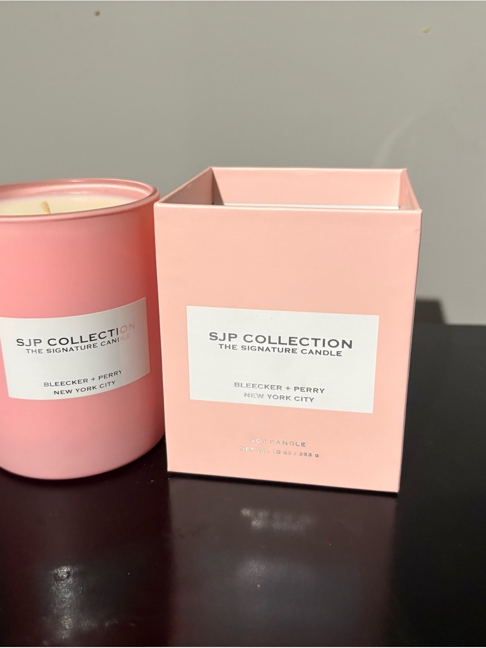 SJP by Sarah Jessica Parker Pink Signature Soy Candle & Box